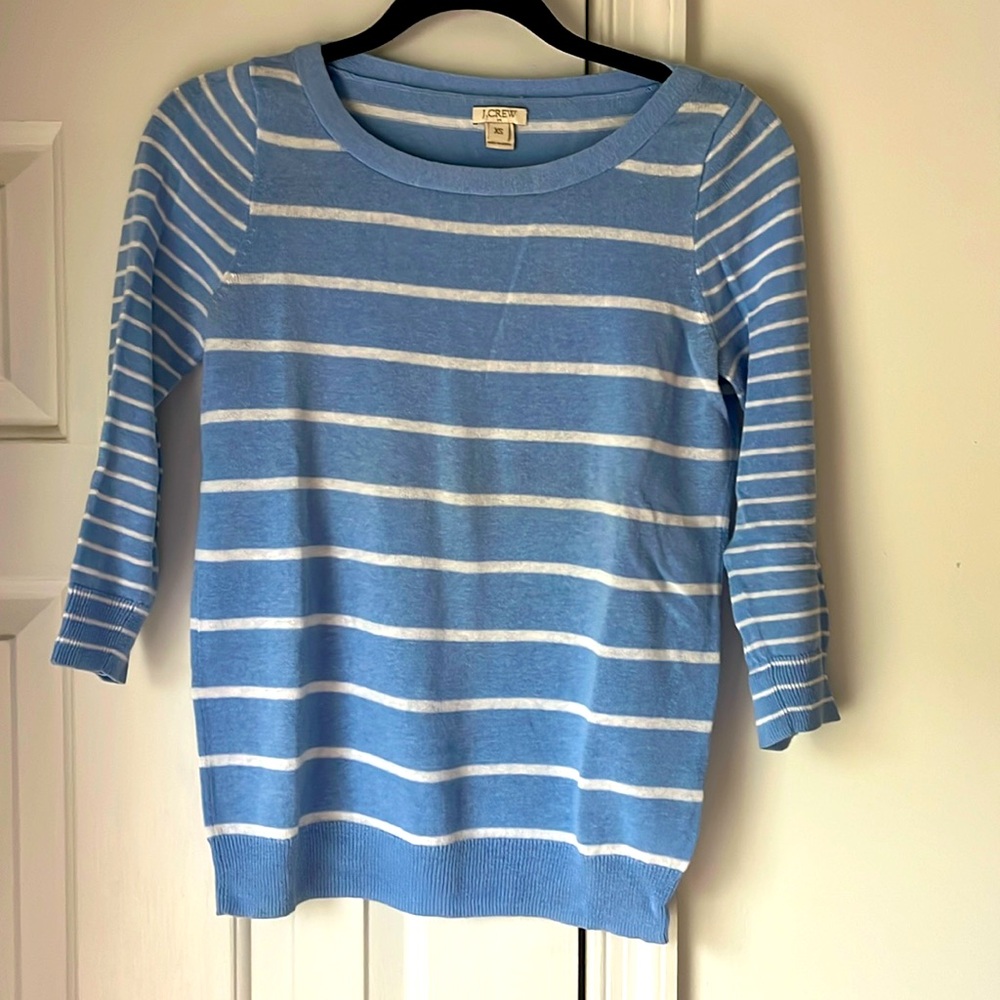 JCrew 3/4 sleeve crew neck sweater xsmall